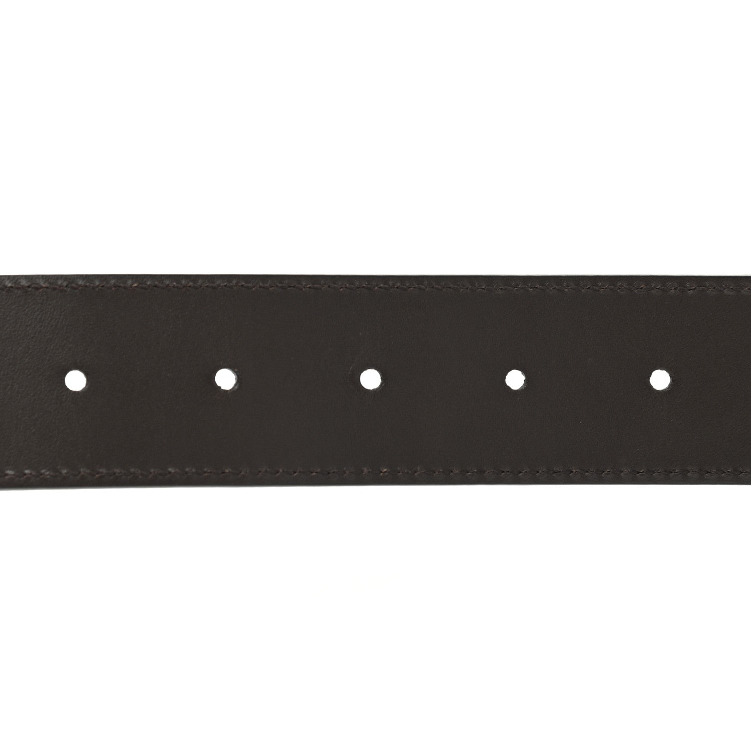Gucci Guccissima Signature Interlocking G Reversible 37mm Belt 85 34 Black Cocoa 4 of 5