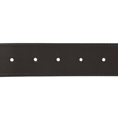 Gucci Guccissima Signature Interlocking G Reversible 37mm Belt 85 34 Black Cocoa 4 of 5