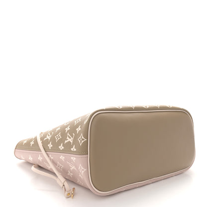 Louis Vuitton Empreinte Monogram Spring In The City Neverfull MM Kaki Beige Cream 4 of 10