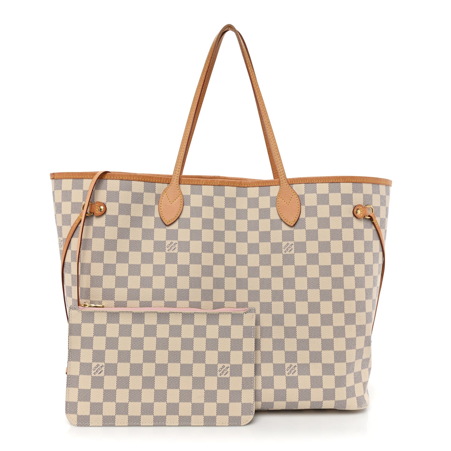Damier Azur Neo Neverfull GM Rose Ballerine