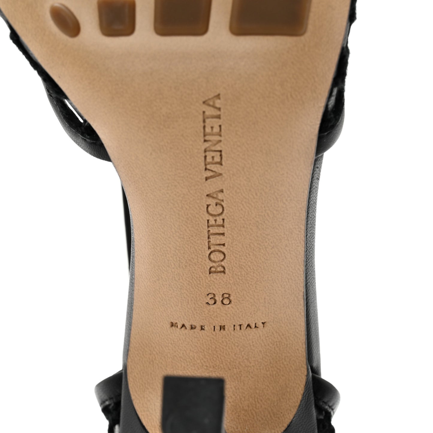 Mesh Nappa Stretch Ankle Tie Sandals 38 Black