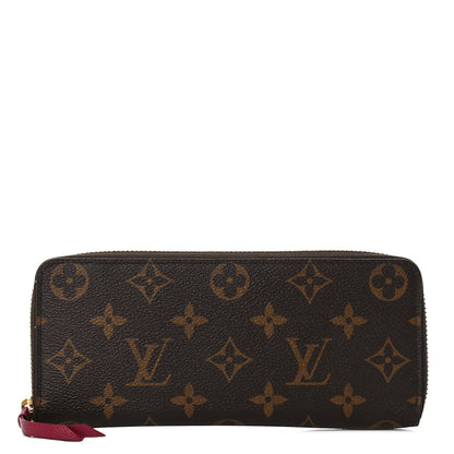 Louis Vuitton Monogram Clemence Wallet Fuchsia 1 of 15