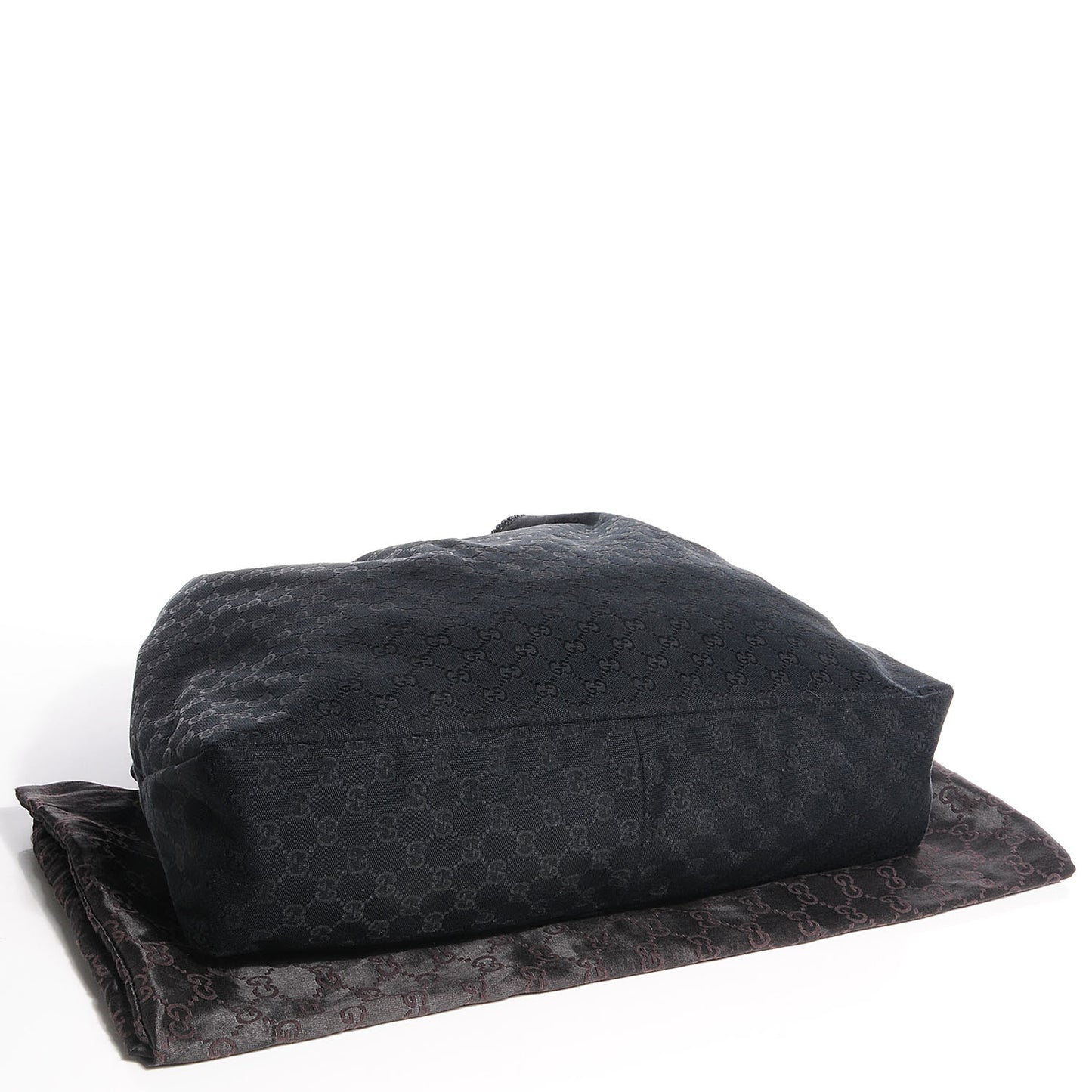 Monogram Large Horsebit Chain Hobo Black