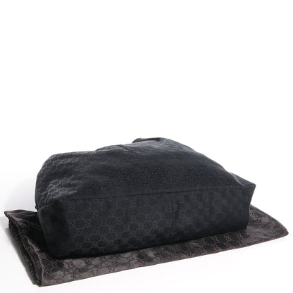 Gucci Monogram Large Horsebit Chain Hobo Black 4 of 7