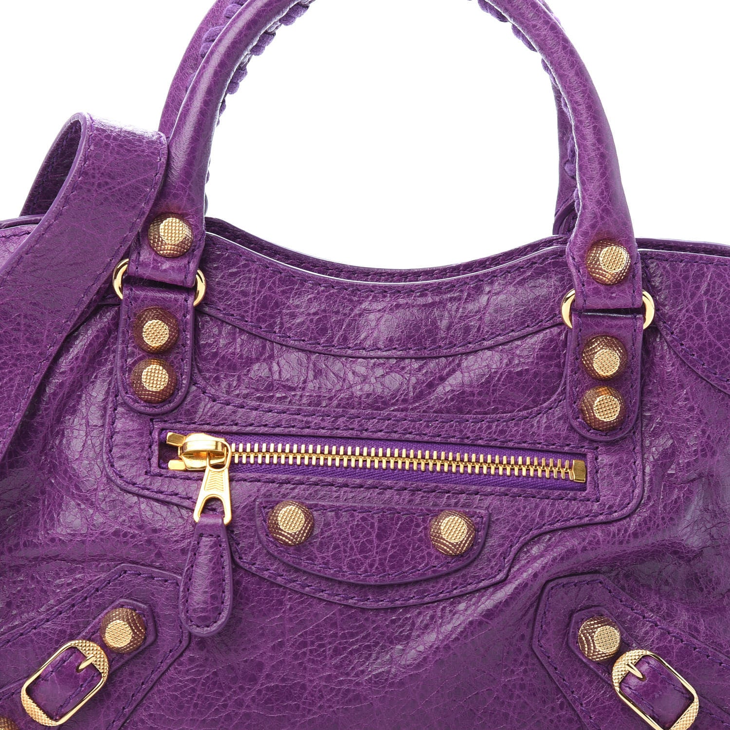Balenciaga Agneau Giant 12 Gold Hardware Mini City Ultraviolet 7 of 9
