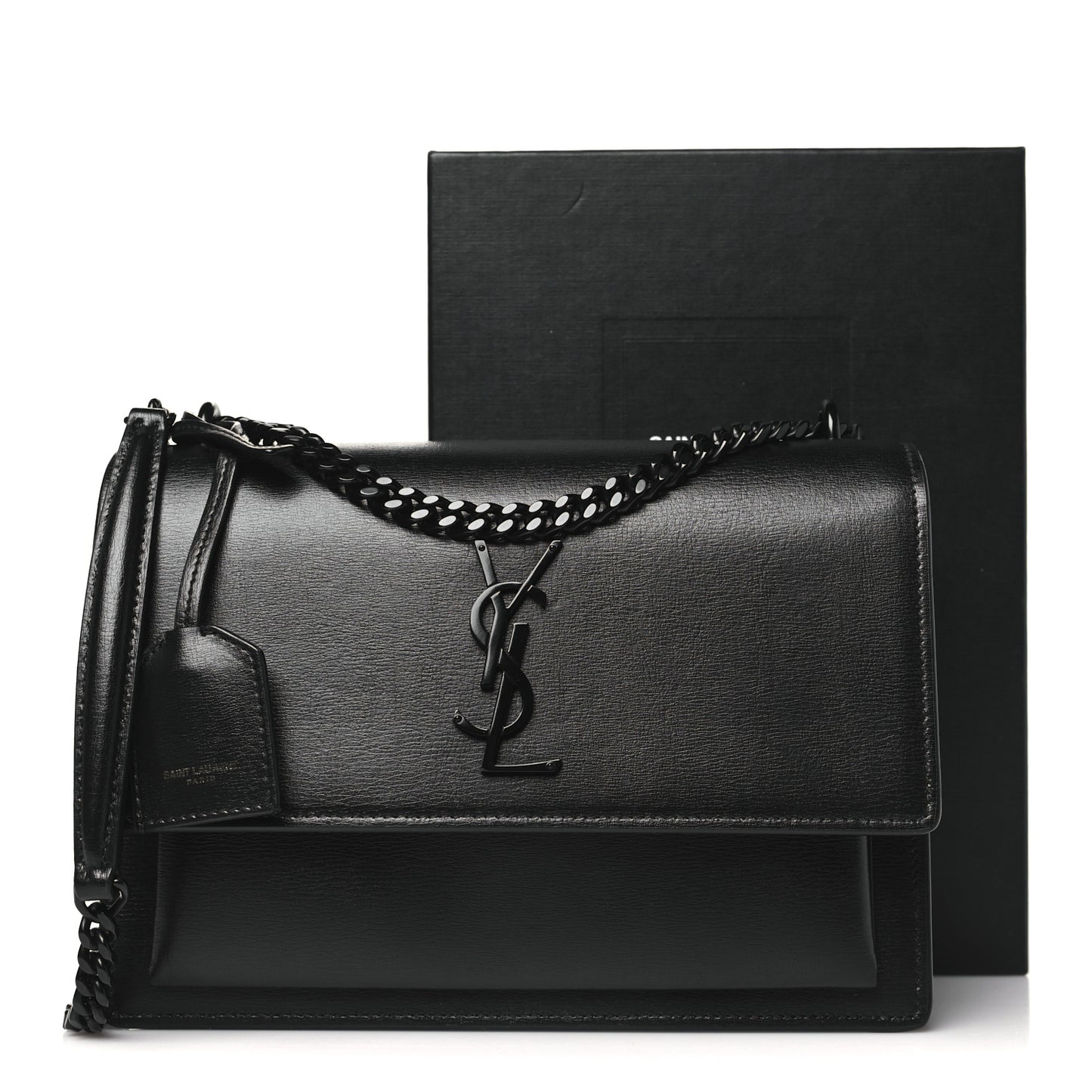 Calfskin Medium Monogram Monochrome Sunset Black