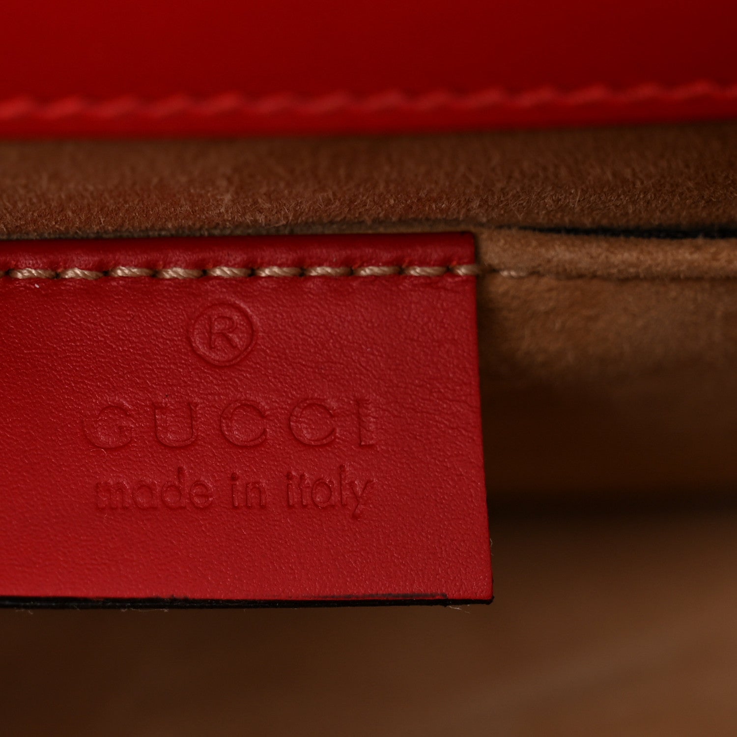 Gucci Calfskin Mini Sylvie Top Handle Bag Hibiscus Red 7 of 13
