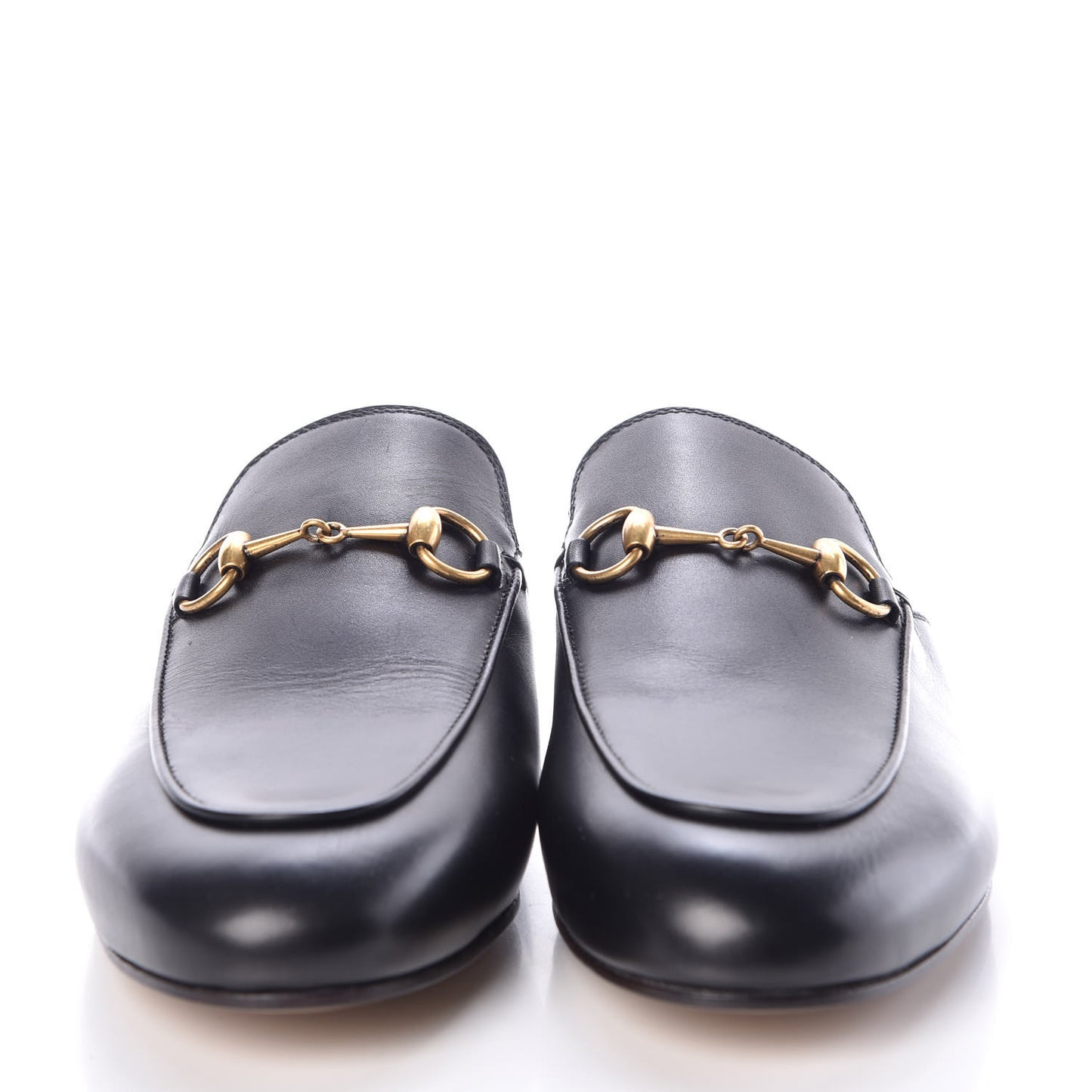 Calfskin Womens Princetown Slippers 38 Black