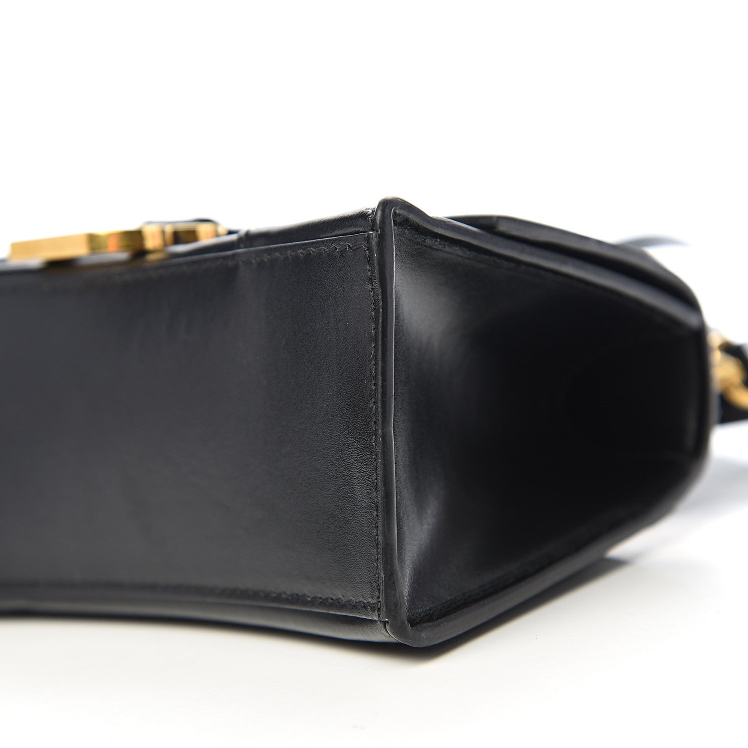 Balenciaga Shiny Box Calfskin Hourglass Top Handle Bag XS Black 12 of 14