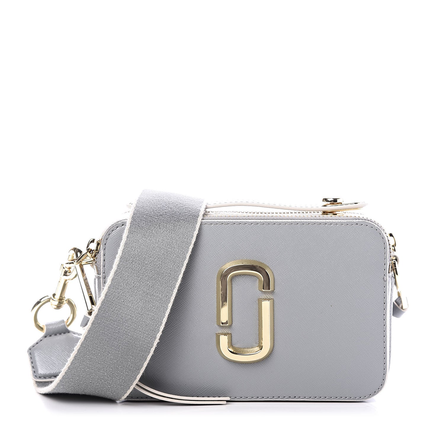 Saffiano Large The Sure Shot Camera Bag Rock Grey