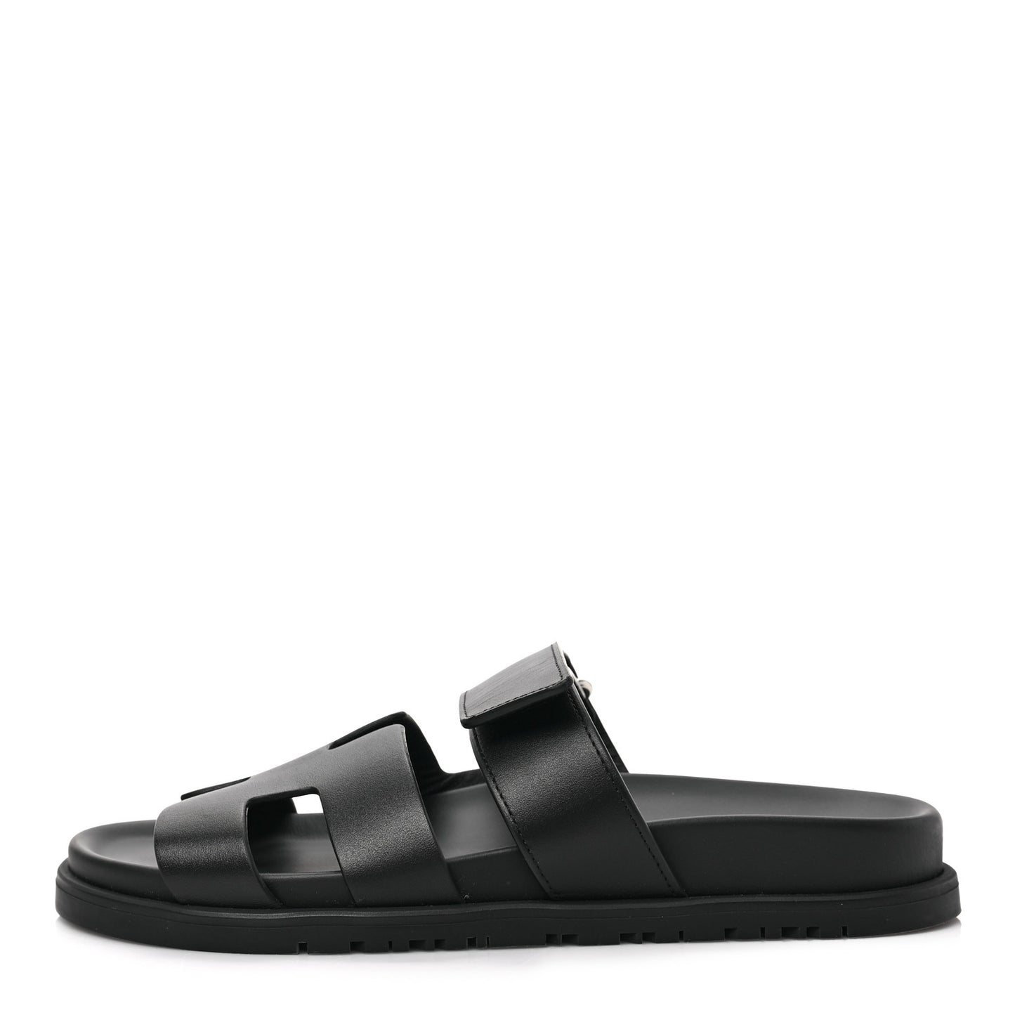 Calfskin Womens Chypre Sandals 36.5 Black