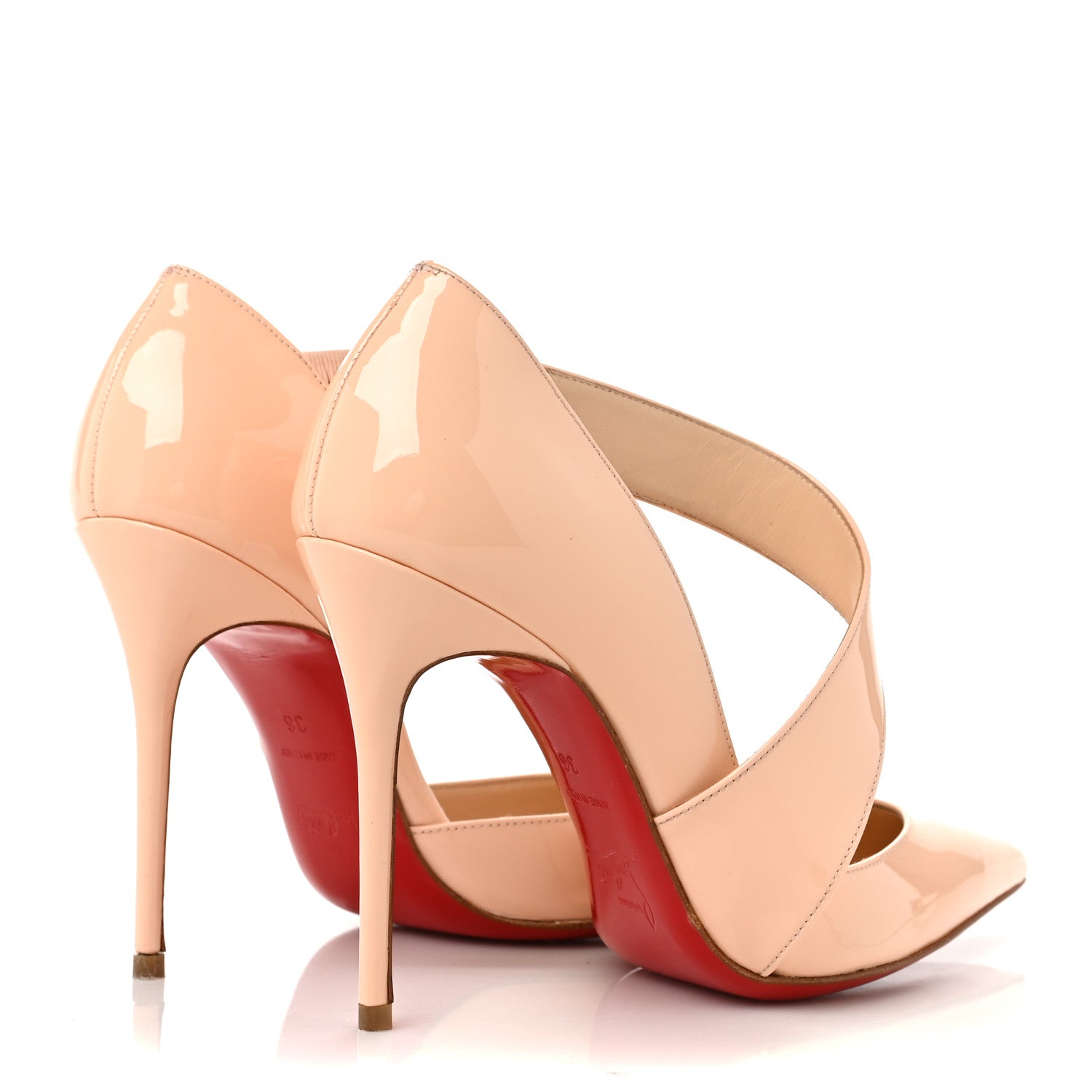 Christian Louboutin Patent Ograde 100 Pumps 36 Nude 4 of 10