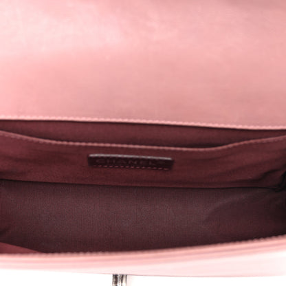 Chanel Calfskin Quilted Double Stitch Medium Boy Flap Pink 5 of 11