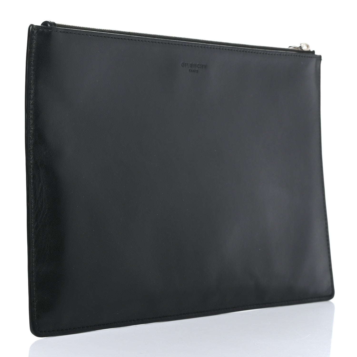 Givenchy Calfskin Bambi Print Medium Cosmetic Pouch Black 3 of 8