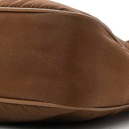 Prada Tessuto Nylon Saffiano Re-Edition 2005 Shoulder Bag Cacao 11 of 11