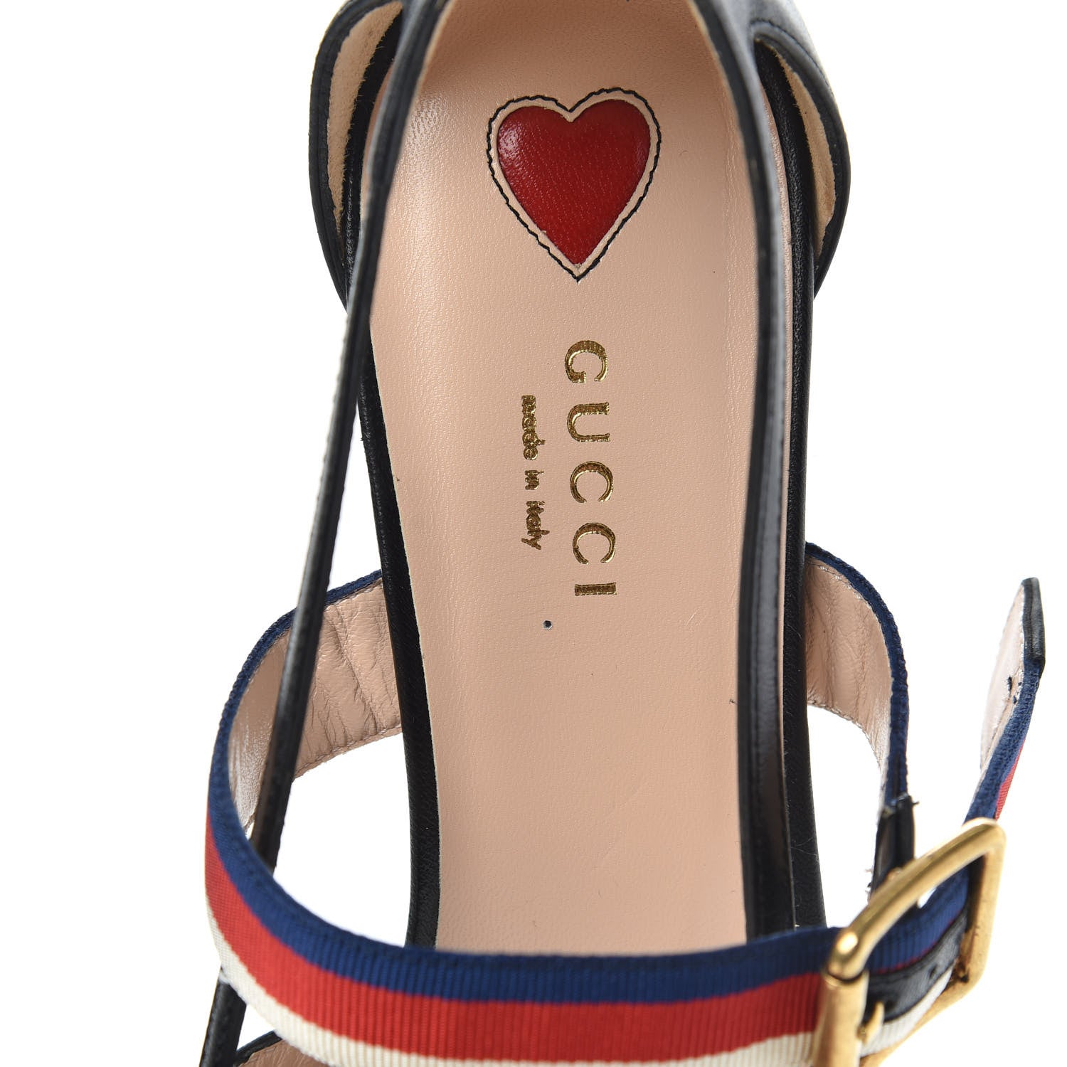 Gucci Malaga Kid Grosgrain Sylvie Web Bamboo Low Heel Pumps 40 Black 8 of 9