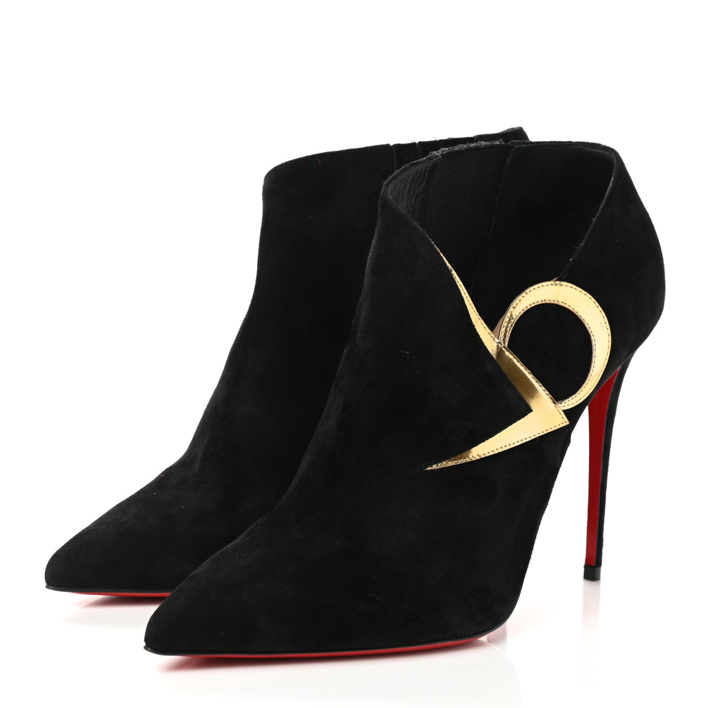 Suede VV Specchio 100 Booties 39.5 Black