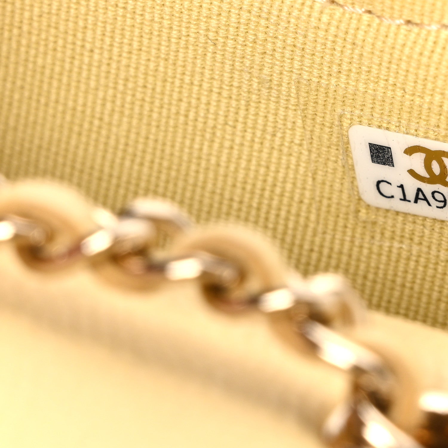 Chanel Caviar Quilted Mini Chain Belt Bag Light Yellow 8 of 12