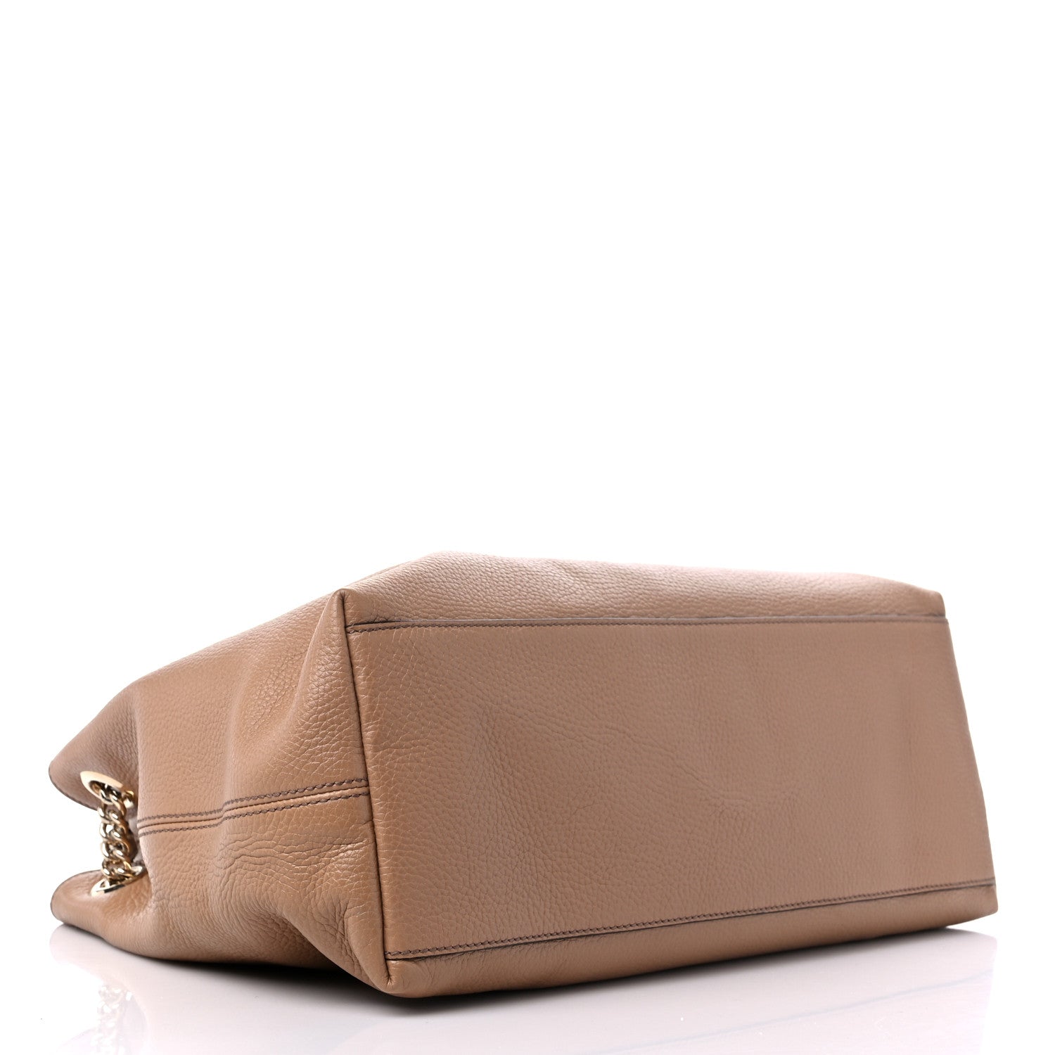 Gucci Pebbled Calfskin Medium Soho Chain Shoulder Bag Camelia 4 of 10