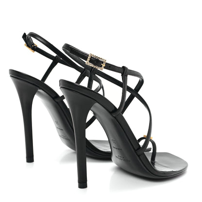 Saint Laurent Kid Egado Date 110 Sandals 35 Black 5 of 9