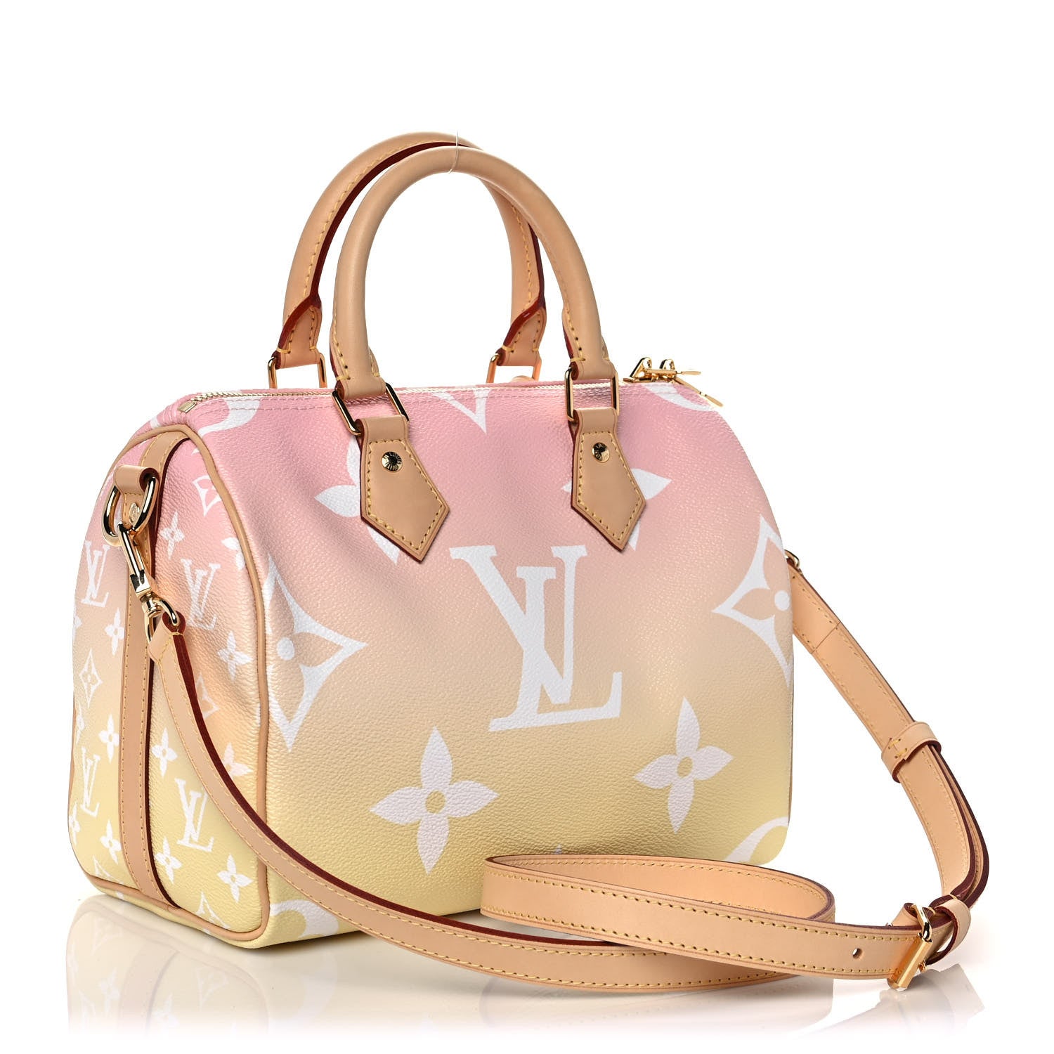 Louis Vuitton Monogram Giant By The Pool Speedy Bandouliere 25 Light Pink 3 of 12