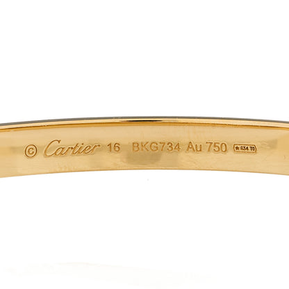 Cartier 18K Yellow Gold Love Bracelet 16 4 of 9