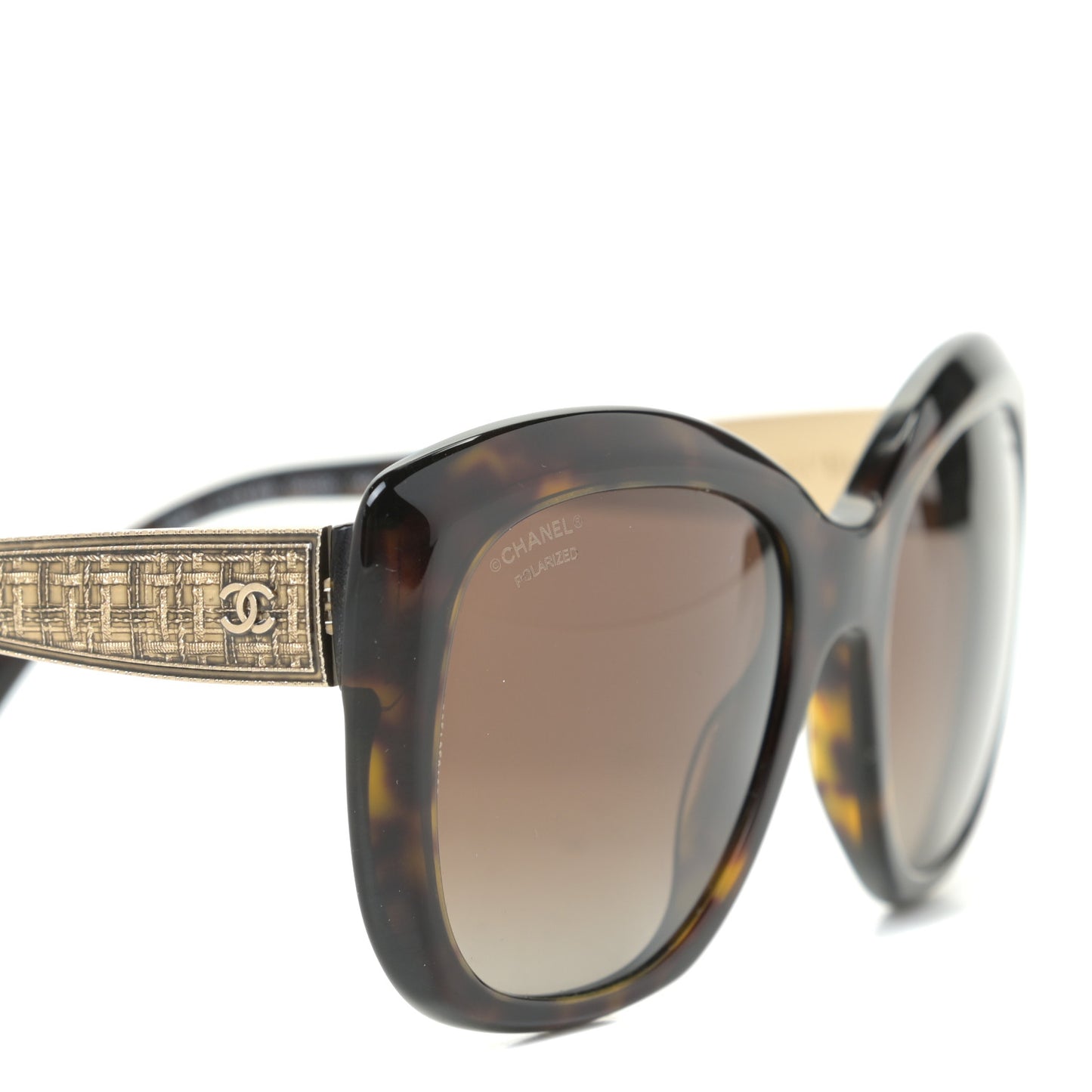 Tweed CC Sunglasses 5347 Brown