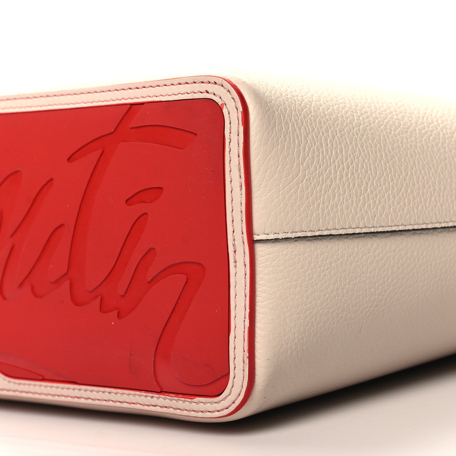 Christian Louboutin Calfskin Spikes Small East West Cabata Tote in Ballerina Ballerina 10 of 10