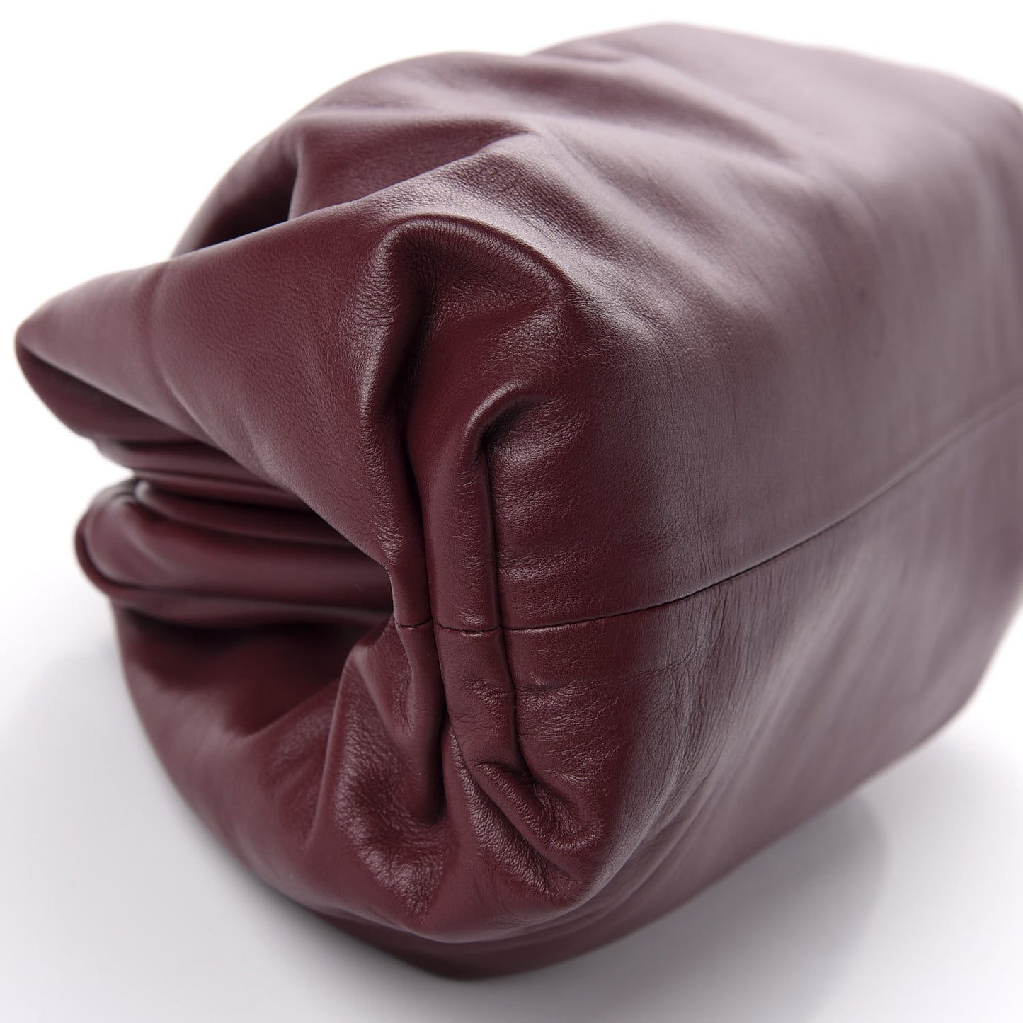Smooth Butter Calf The Pouch Oversized Clutch Bordeaux