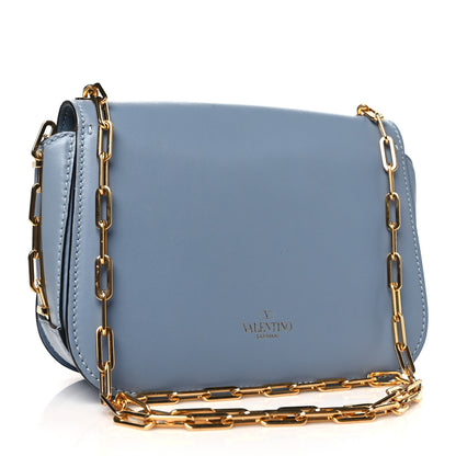 Valentino Garavani Vitello Chain Flap Bag Aqua 3 of 10