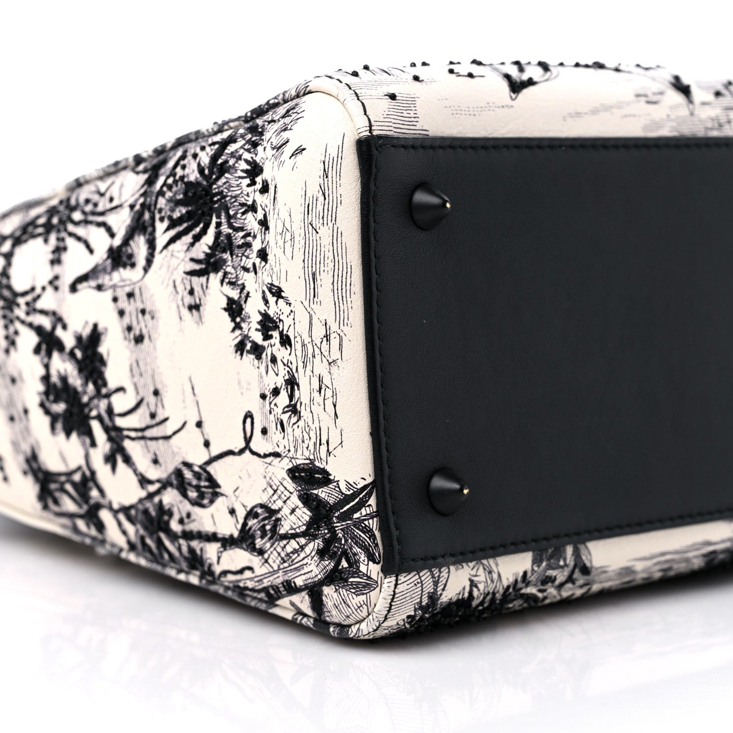 Christian Dior Ultra Matte Embroidered Medium Lady Dior Black 8 of 12