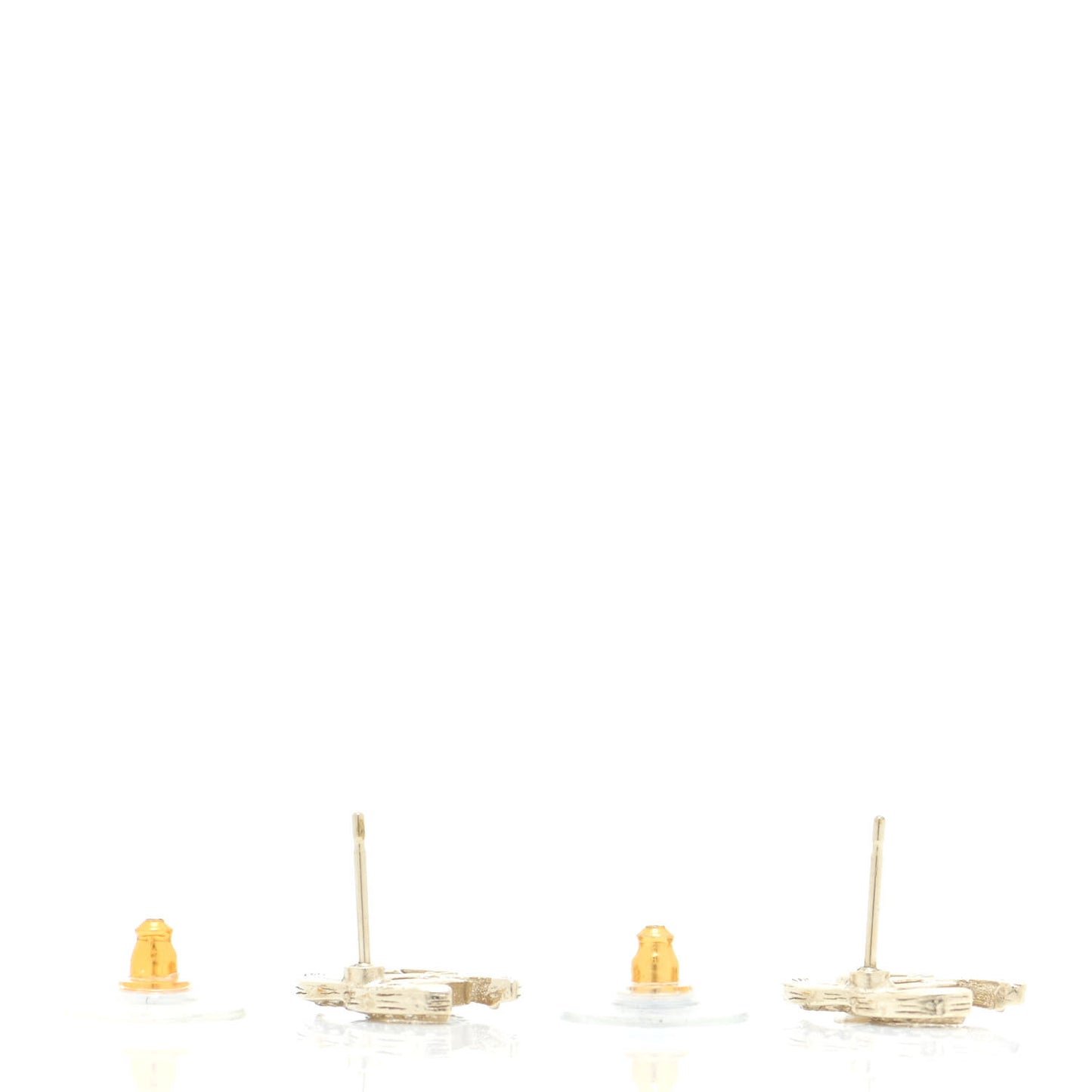 Crystal CC Earrings Gold