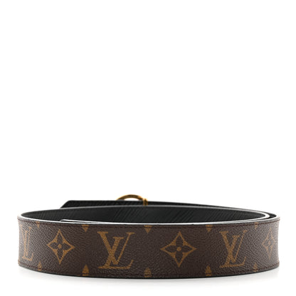 Louis Vuitton Monogram Epi 35mm LV Circle Reversible Belt 80 32 Black 2 of 7