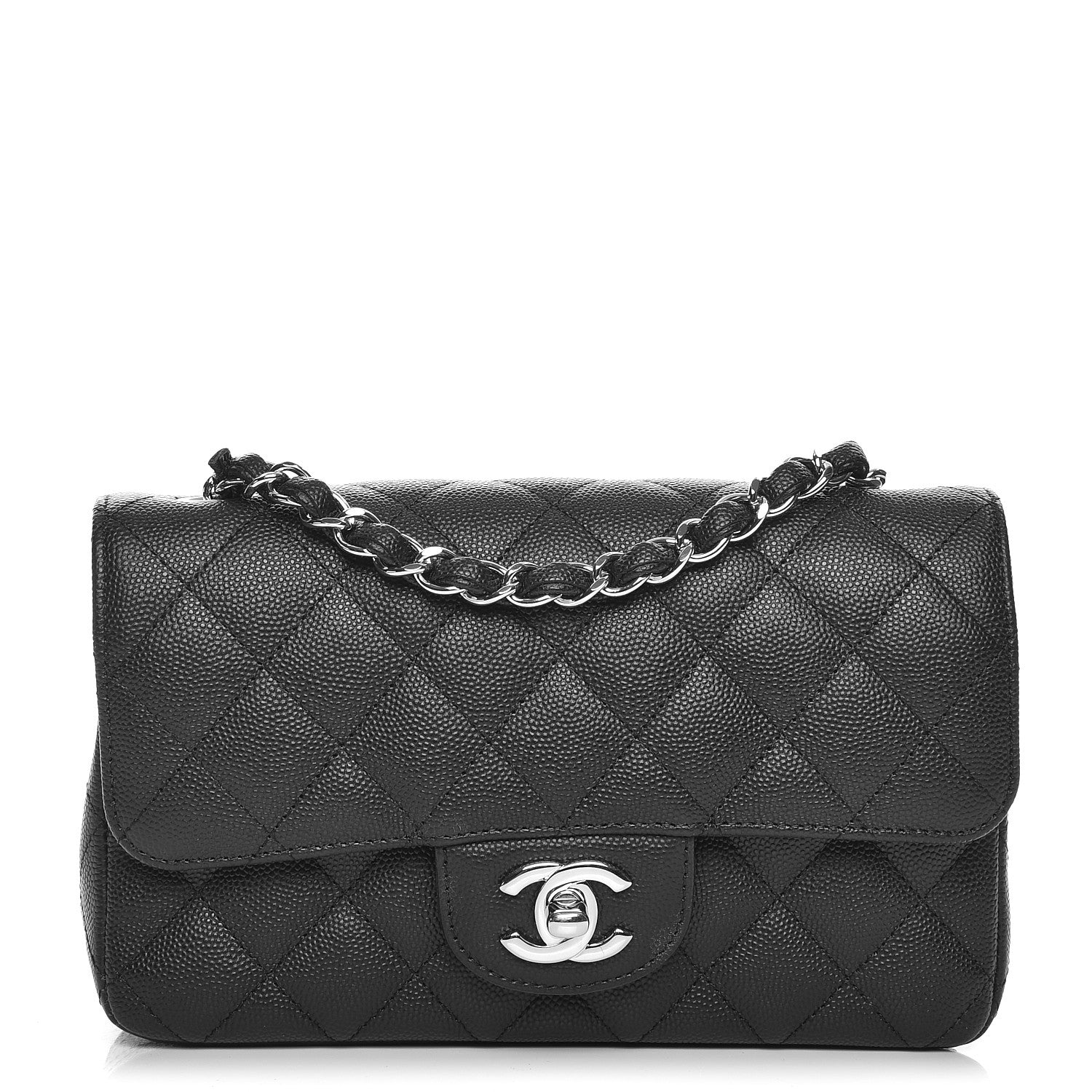 Chanel Caviar Quilted Mini Rectangular Flap Black 1 of 8
