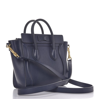 Celine Smooth Calfskin Nano Luggage Ink 3 of 13