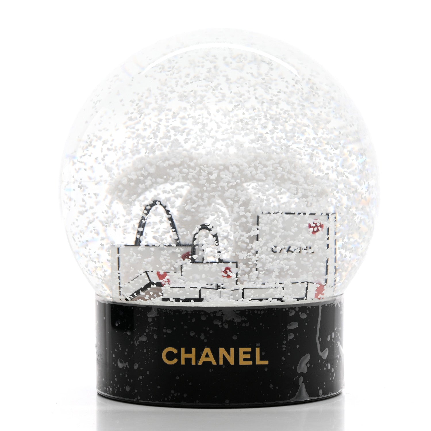 Chanel Glass CC Shopping Bag Snow Globe 7 of 8