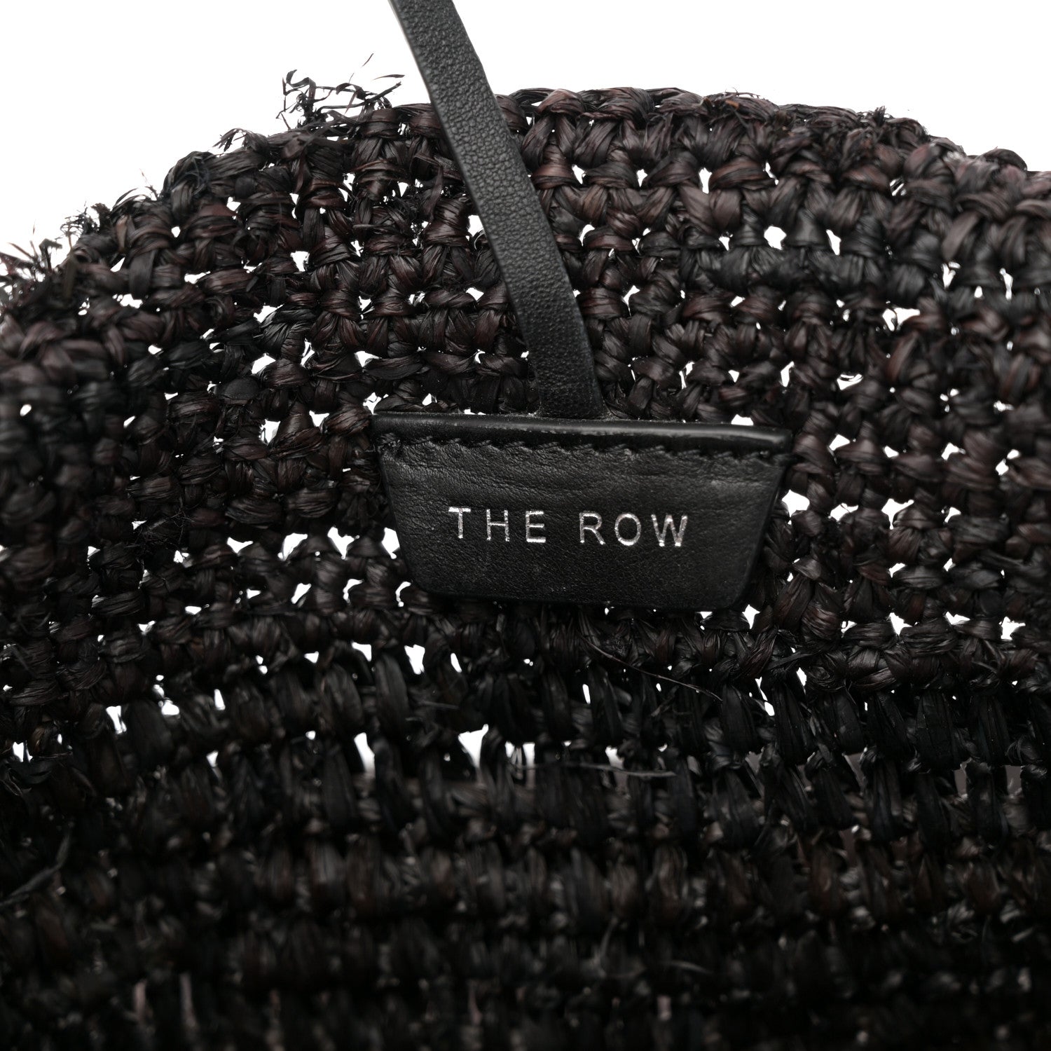 The Row Raffia Oregon Bag Black 7 of 14
