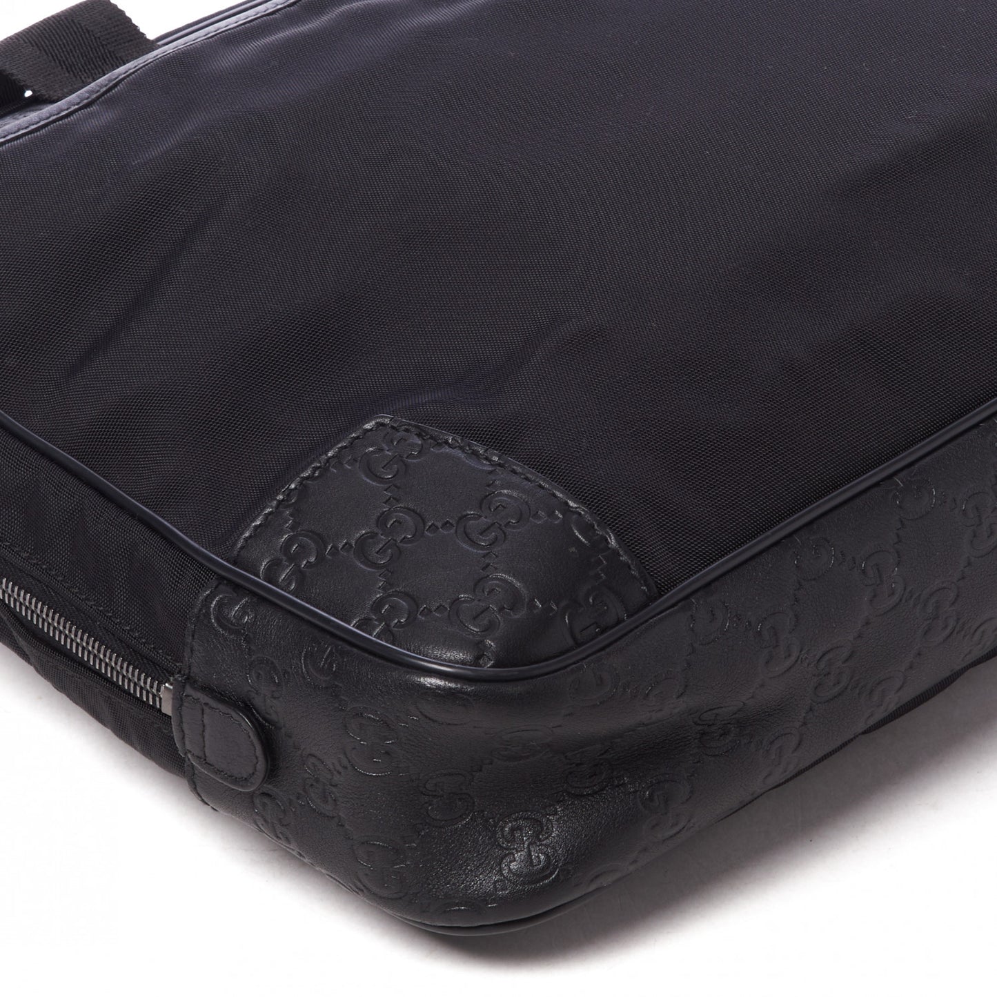 Guccissima Nylon Briefcase Black