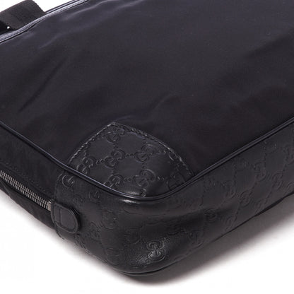 Gucci Guccissima Nylon Briefcase Black 5 of 8