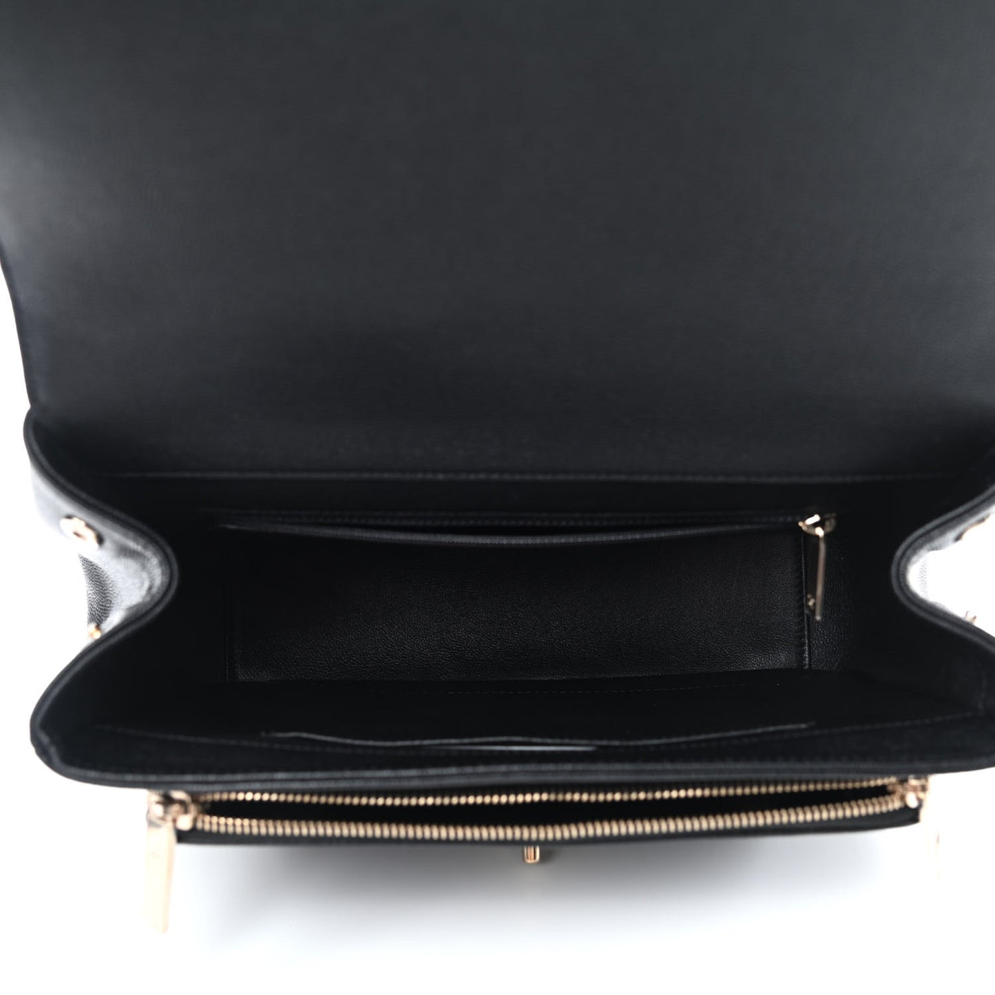 Caviar Quilted Large Business Affinity Flap Black