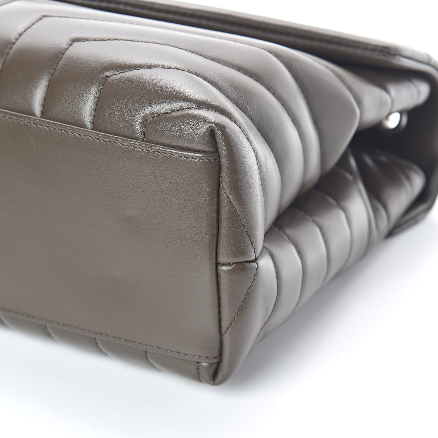 Calfskin Y Quilted Monogram Medium Loulou Chain Satchel Faggio