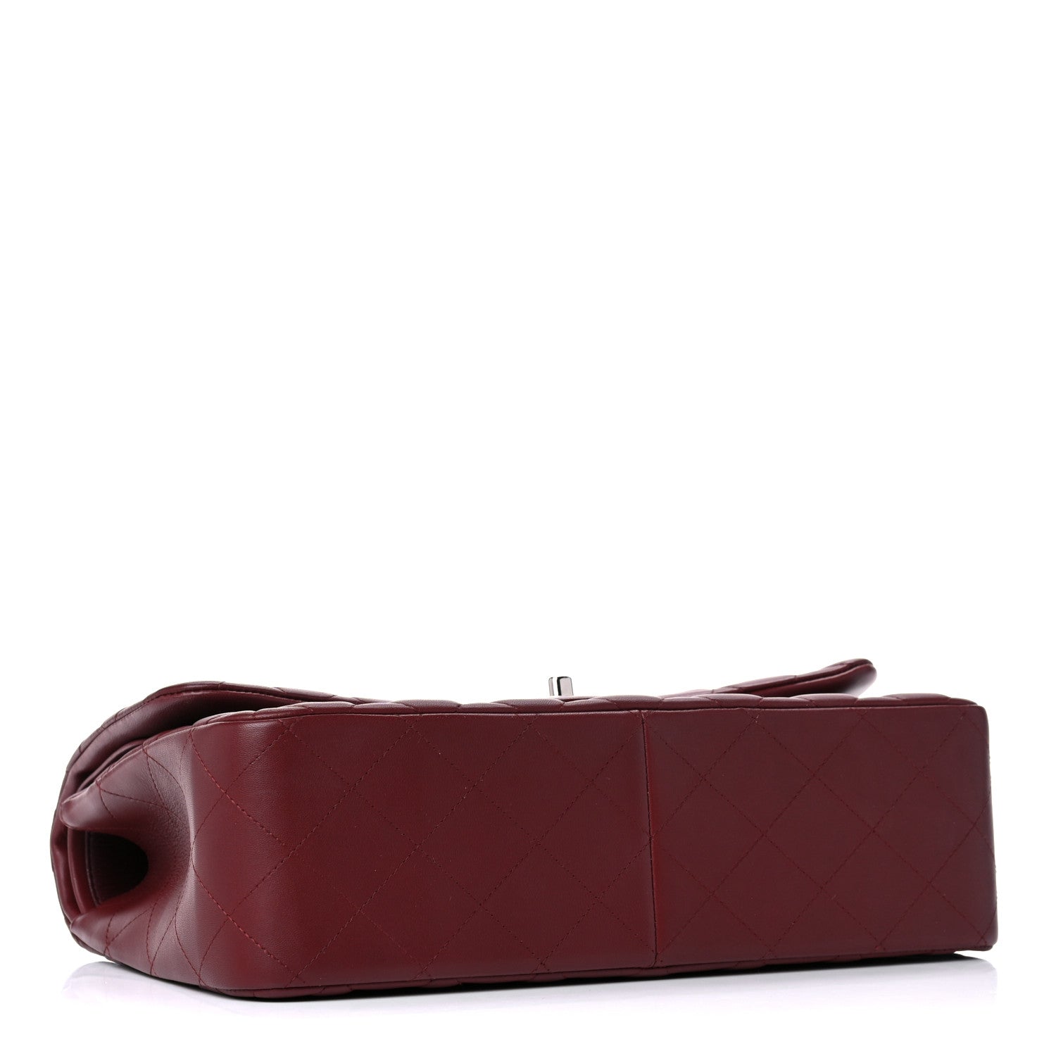 Chanel Lambskin Quilted Jumbo Double Flap Burgundy 3 of 19
