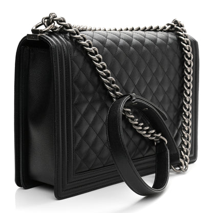 Chanel Caviar Quilted Large Boy Flap Black 3 of 11