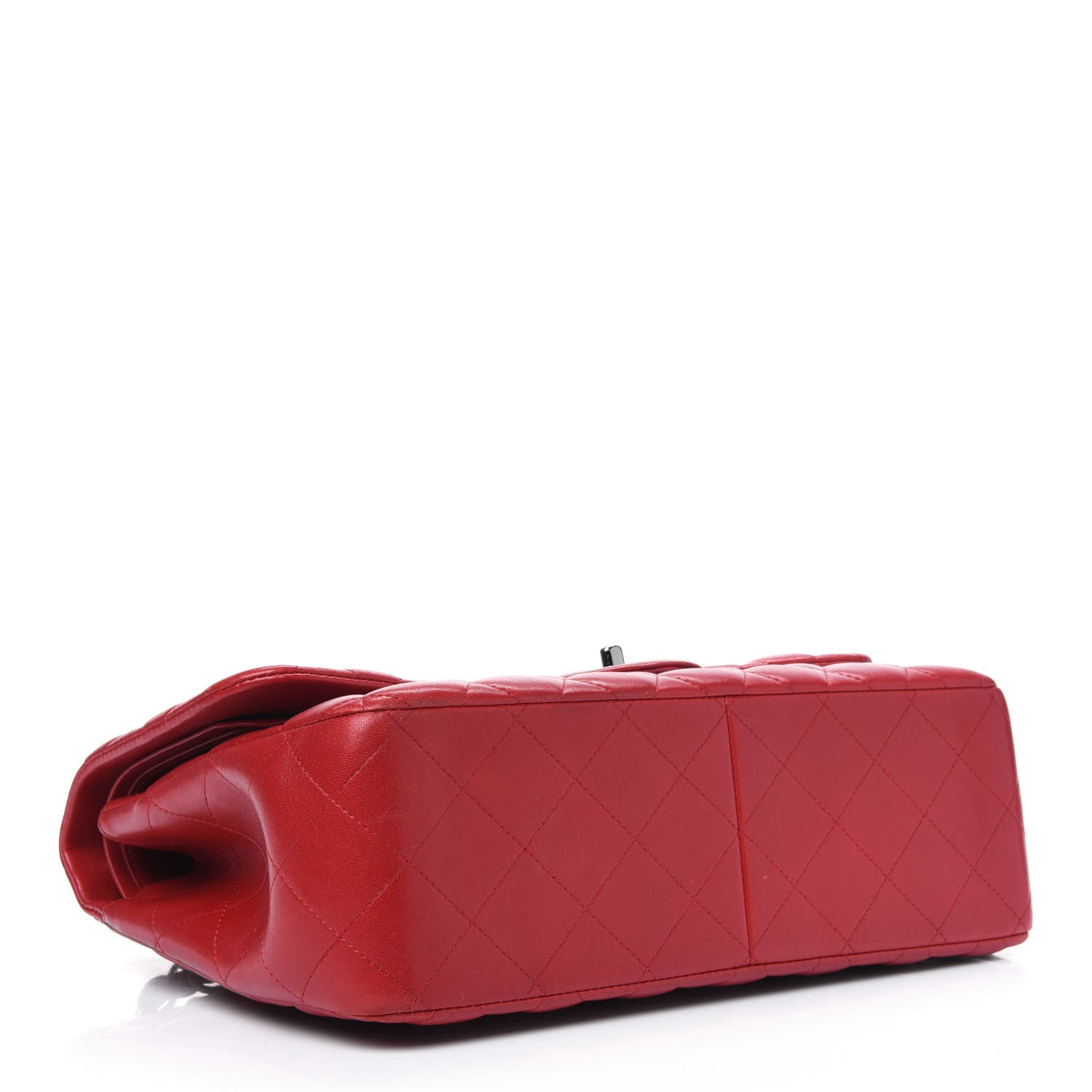 Chanel Lambskin Quilted Jumbo Double Flap Red 3 of 5
