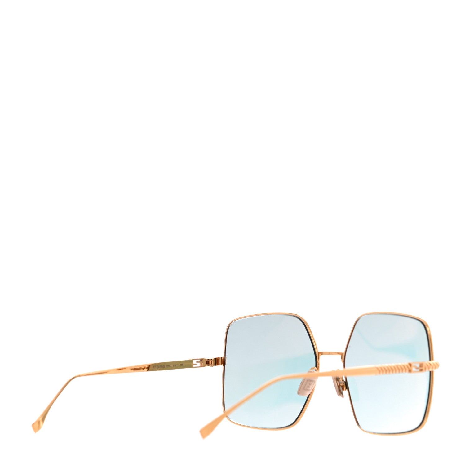Fendi Square Sunglasses FF 0439/S Gold 3 of 7