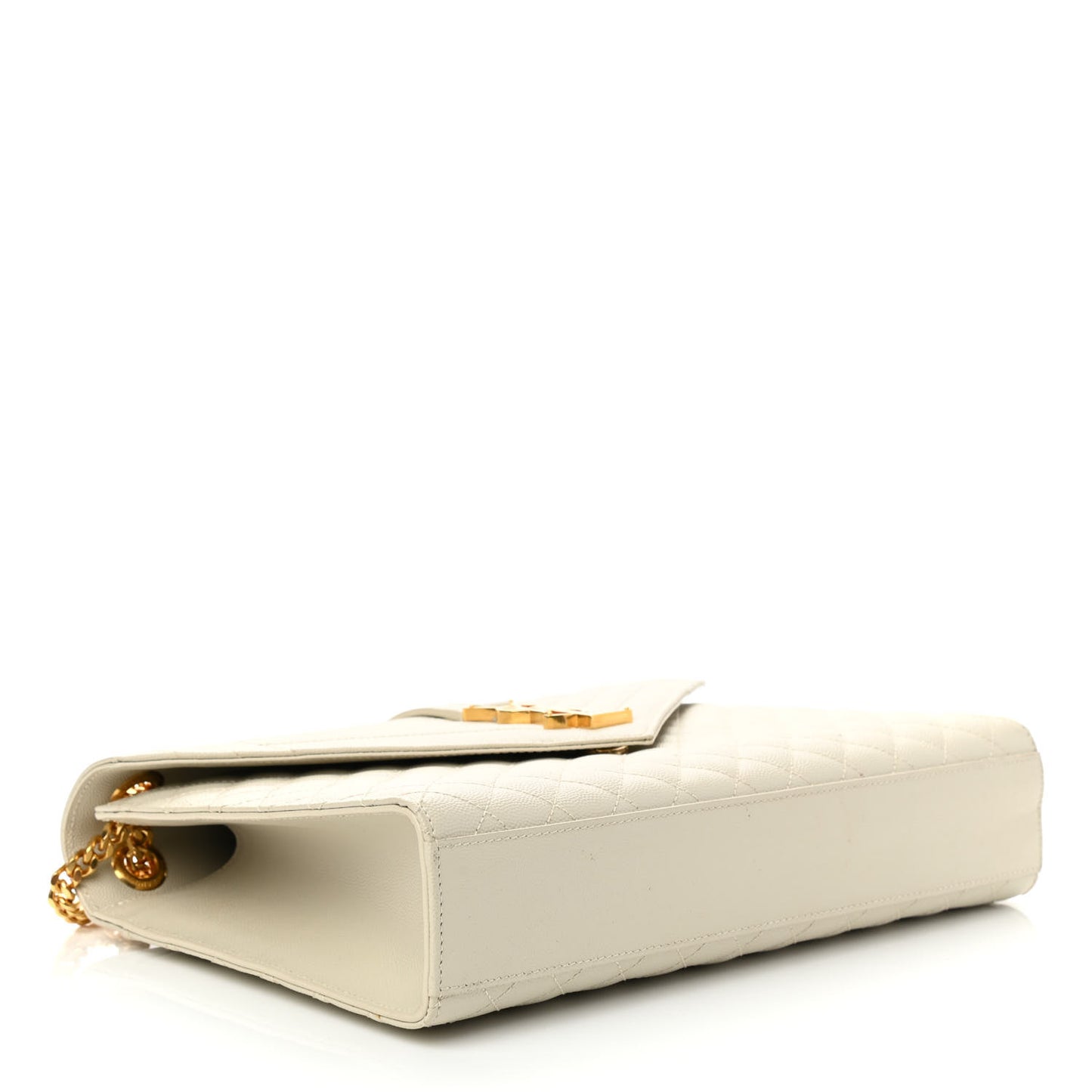Grain De Poudre Mixed Matelasse Large Triquilt Monogram Satchel Porcellana