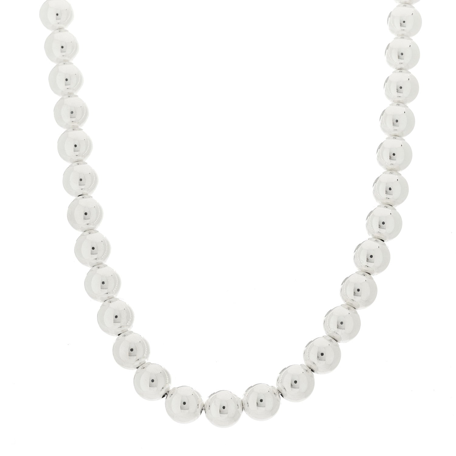 Tiffany Sterling Silver 10mm Hardwear Ball Necklace 1 of 6