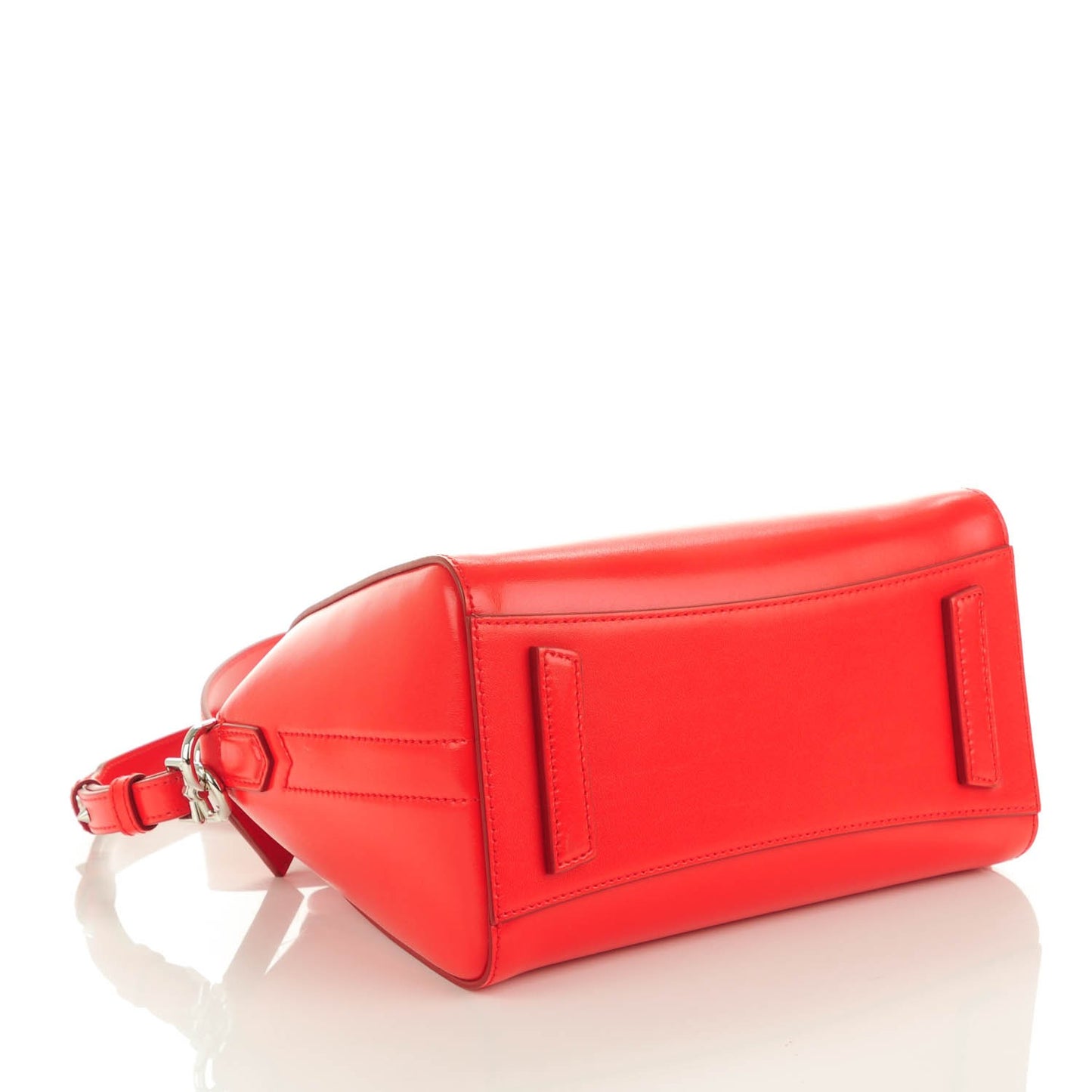 Shiny Lord Calfskin Mini Antigona Medium Red