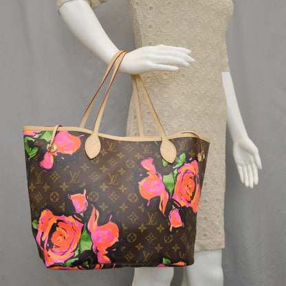 Louis Vuitton Monogram Roses Neverfull MM 2 of 9
