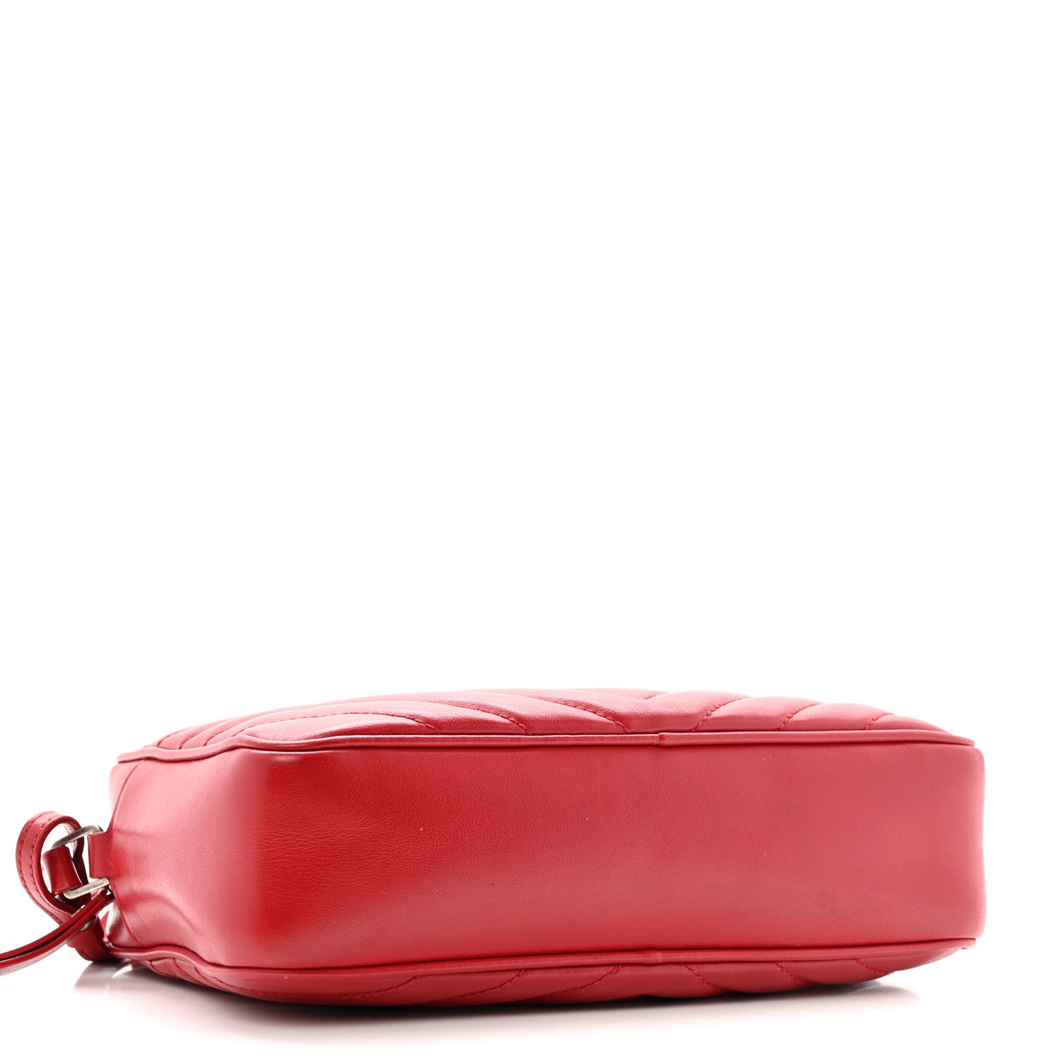Saint Laurent Calfskin Matelasse Monogram Lou Camera Bag Red 5 of 17